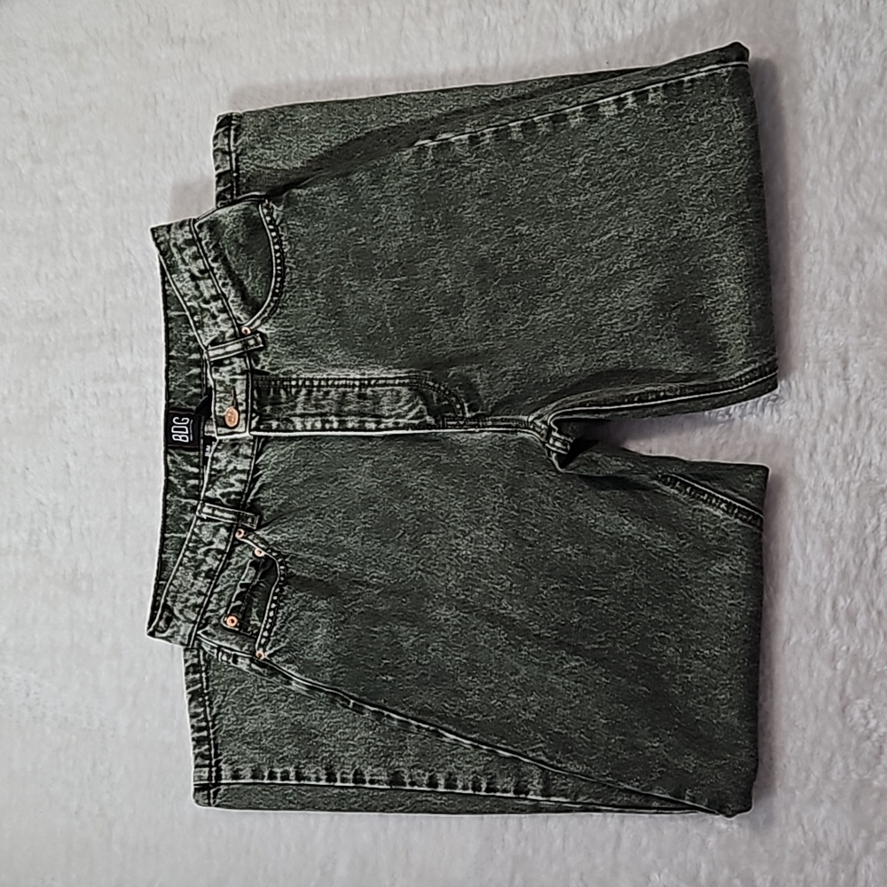 Urban Outfitters BDG Slim Straight Acid Green Jeans 30 Button Fly - Picture 8 of 11